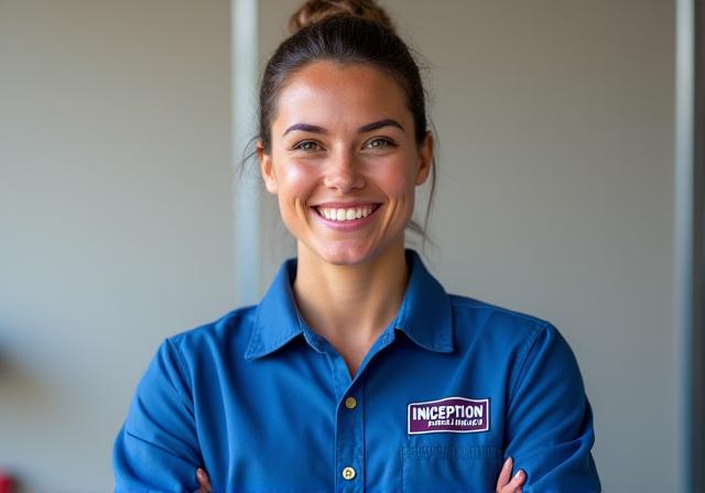 A friendly and professional Inception Plumbing technician in uniform.